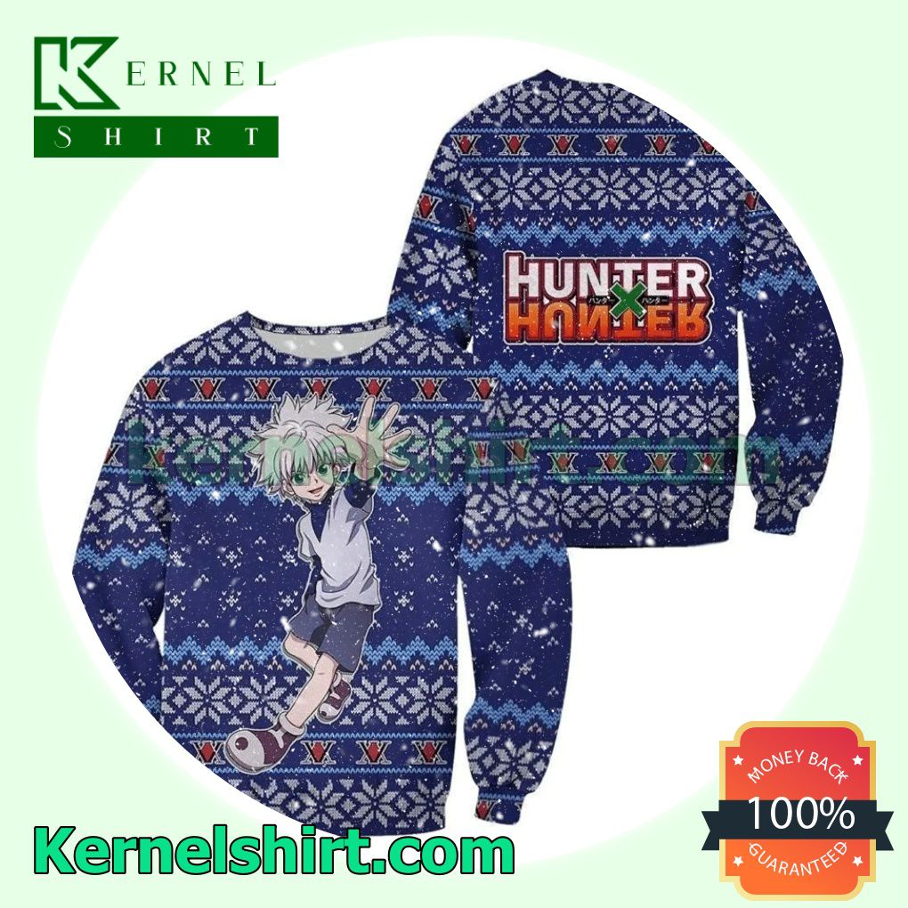 Killua Hunter X Hunter Manga Anime Knitted Christmas Jumper