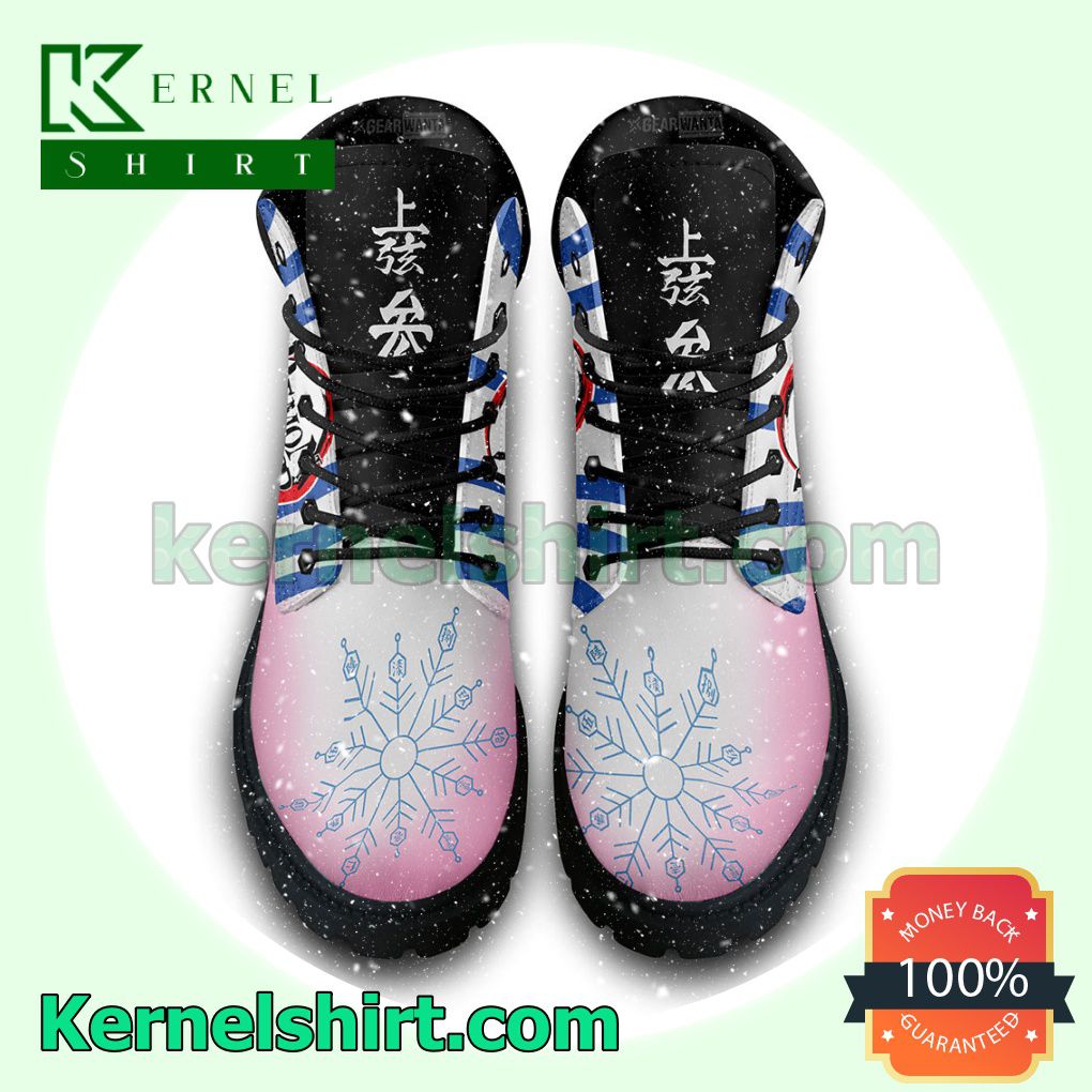 Kimetsu Akaza Winter Leather Boots a