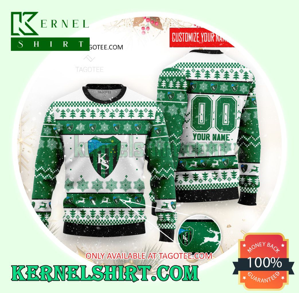 Kocaelispor Logo Xmas Knit Sweaters
