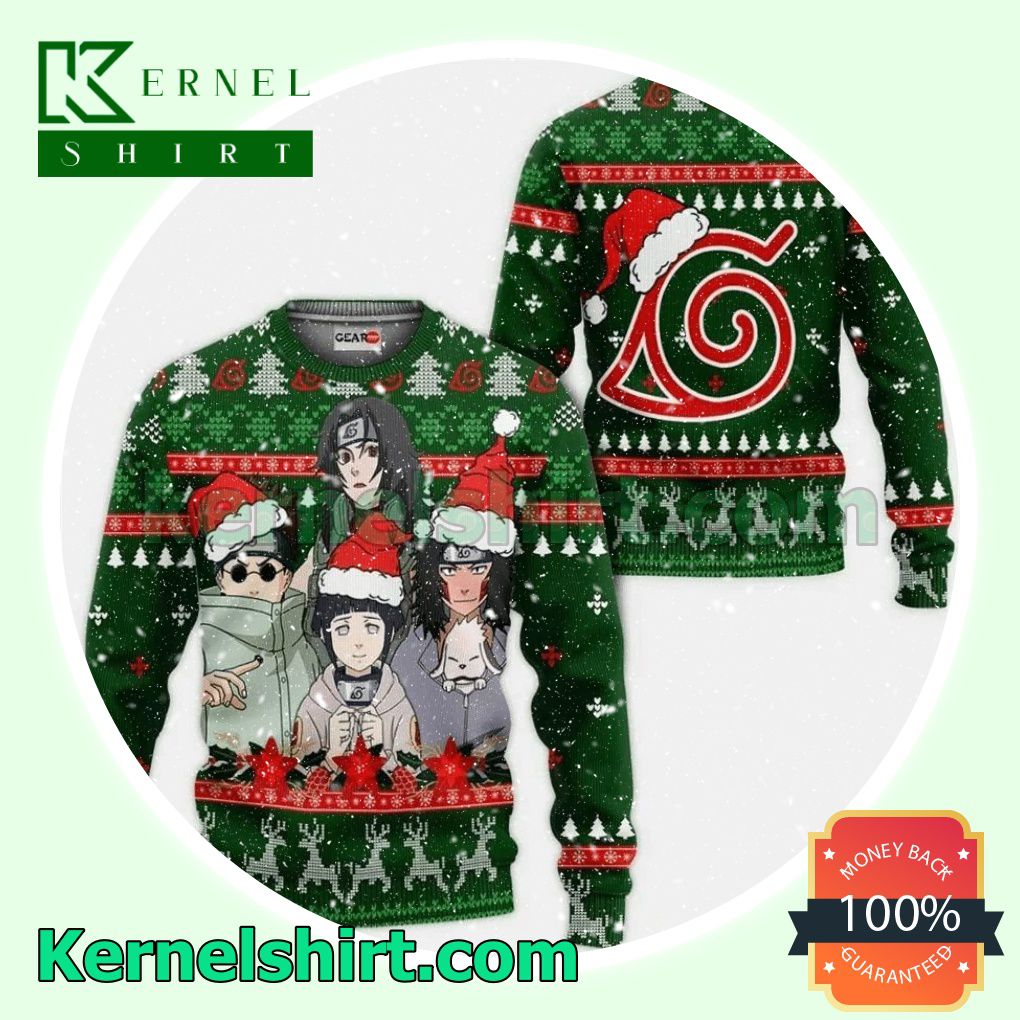 Konoha Team 8 Naruto Shippuden Manga Anime Knitted Christmas Jumper