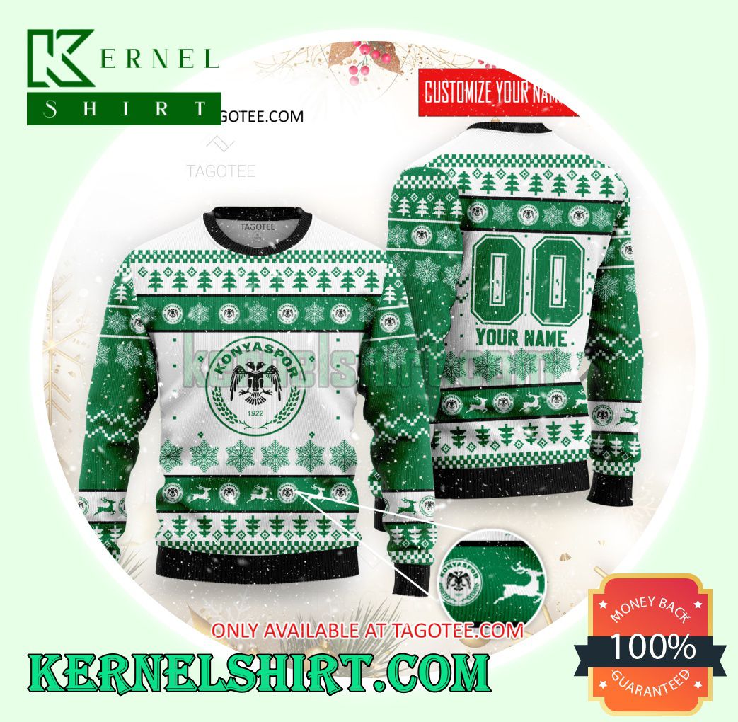 Konyaspor Logo Xmas Knit Sweaters