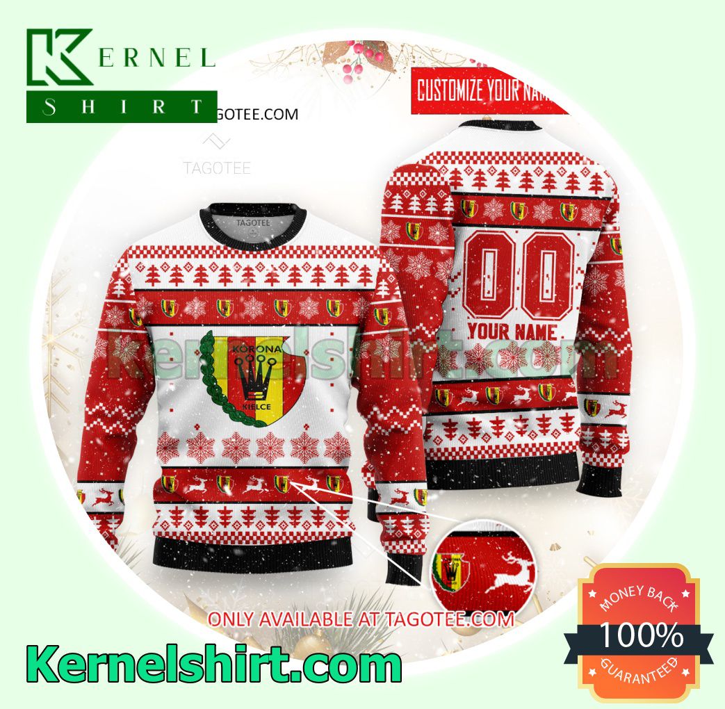 Korona Kielce Logo Xmas Knit Sweaters