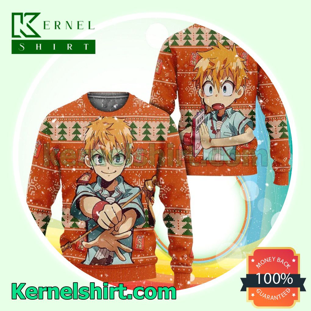 Kou Minamoto Toilet-Bound Hanako-Kun Manga Anime Knitted Christmas Jumper