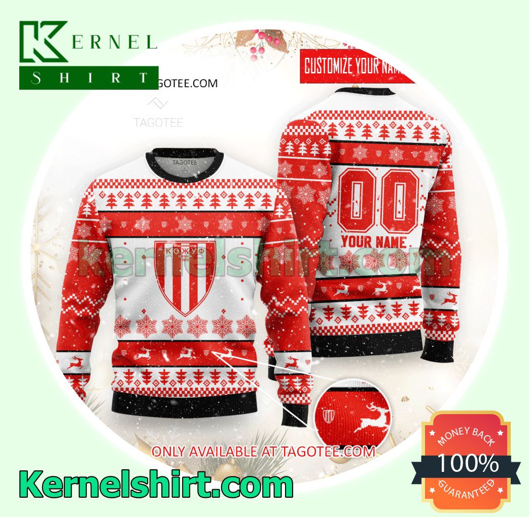 Kozuv Basketball Club Logo Xmas Knit Sweaters