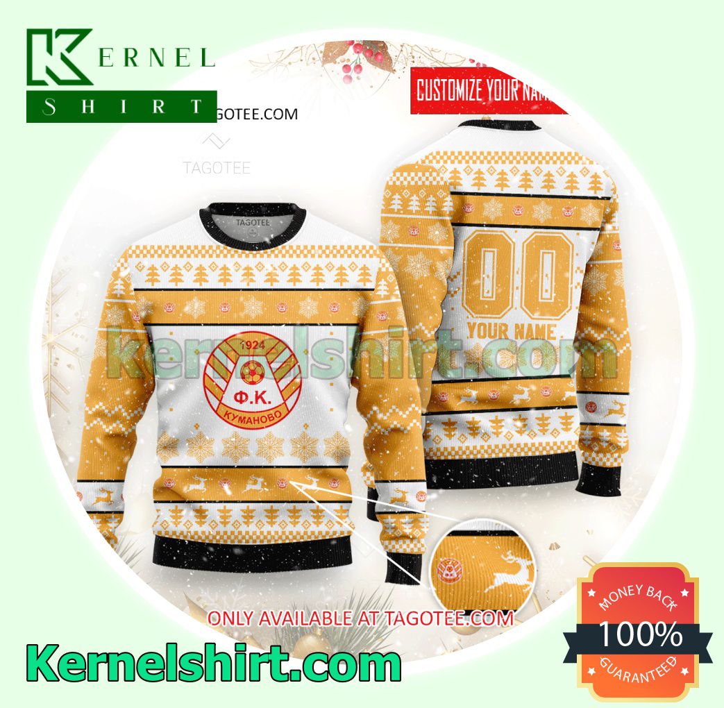 Kumanovo Basketball Club Logo Xmas Knit Sweaters