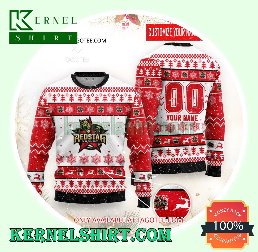 Kunlun Red Star Women Club Xmas Knit Sweaters