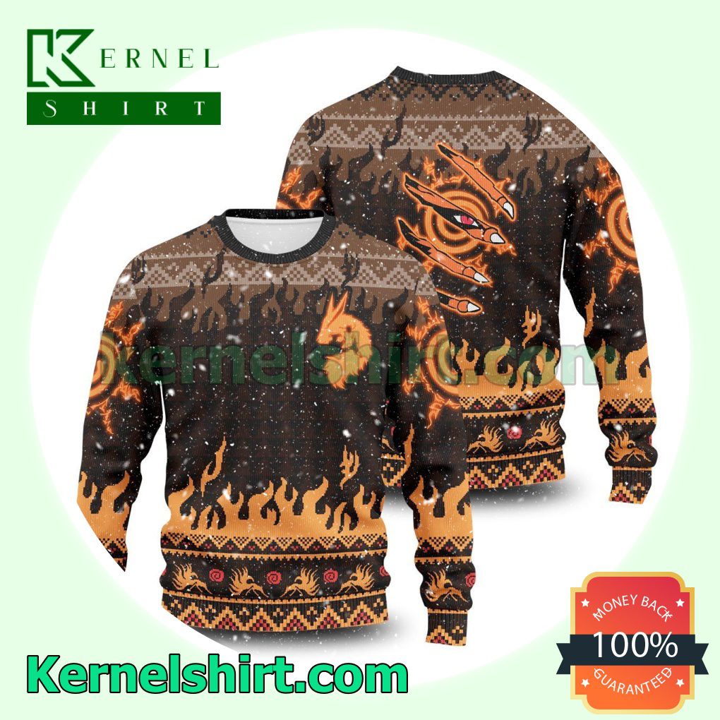 Kurama Mark Naruto Anime Manga Knitted Christmas Jumper