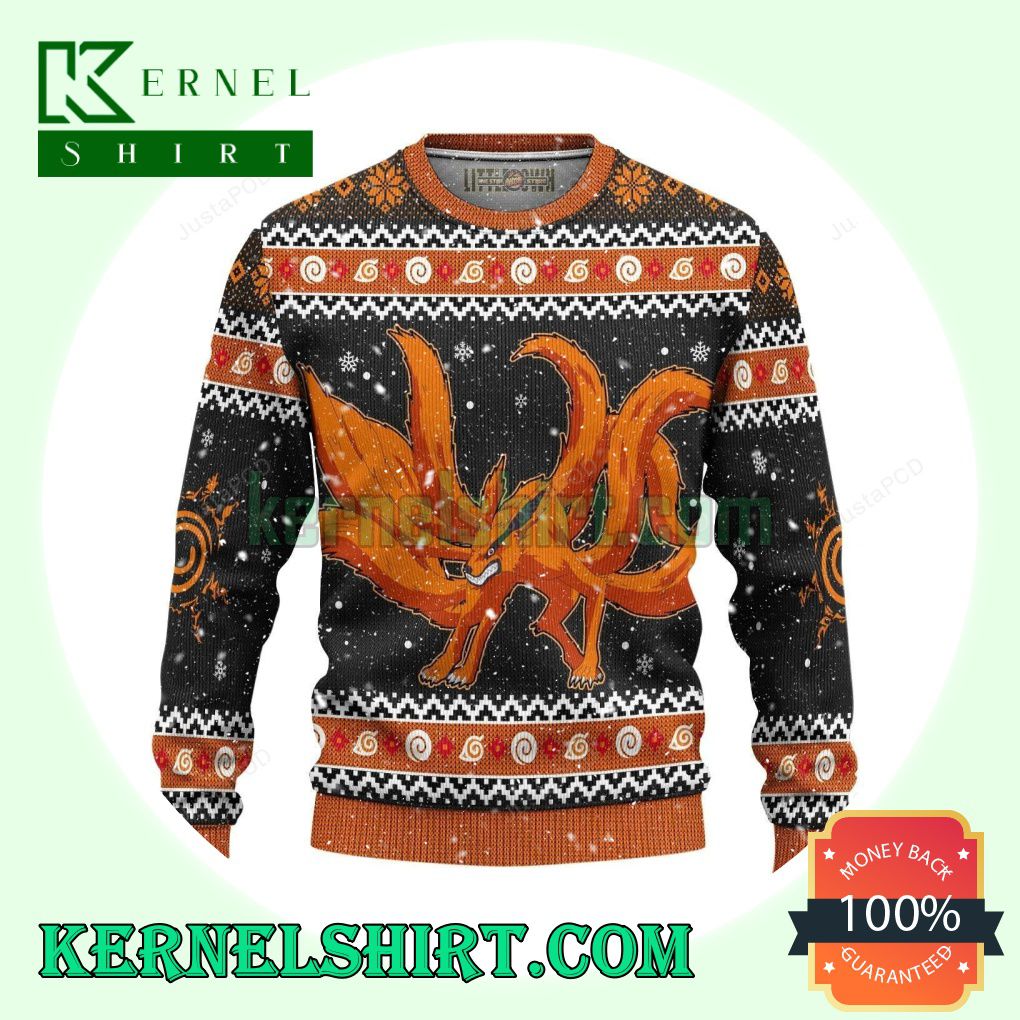 Kurama Naruto Knitting Christmas Sweatshirts