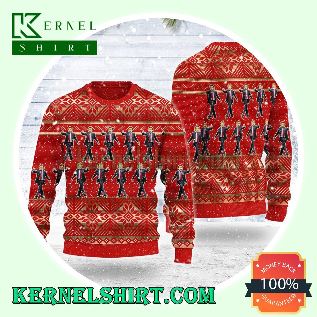 Leonardo Walking Django Unchained Knitting Christmas Sweatshirts