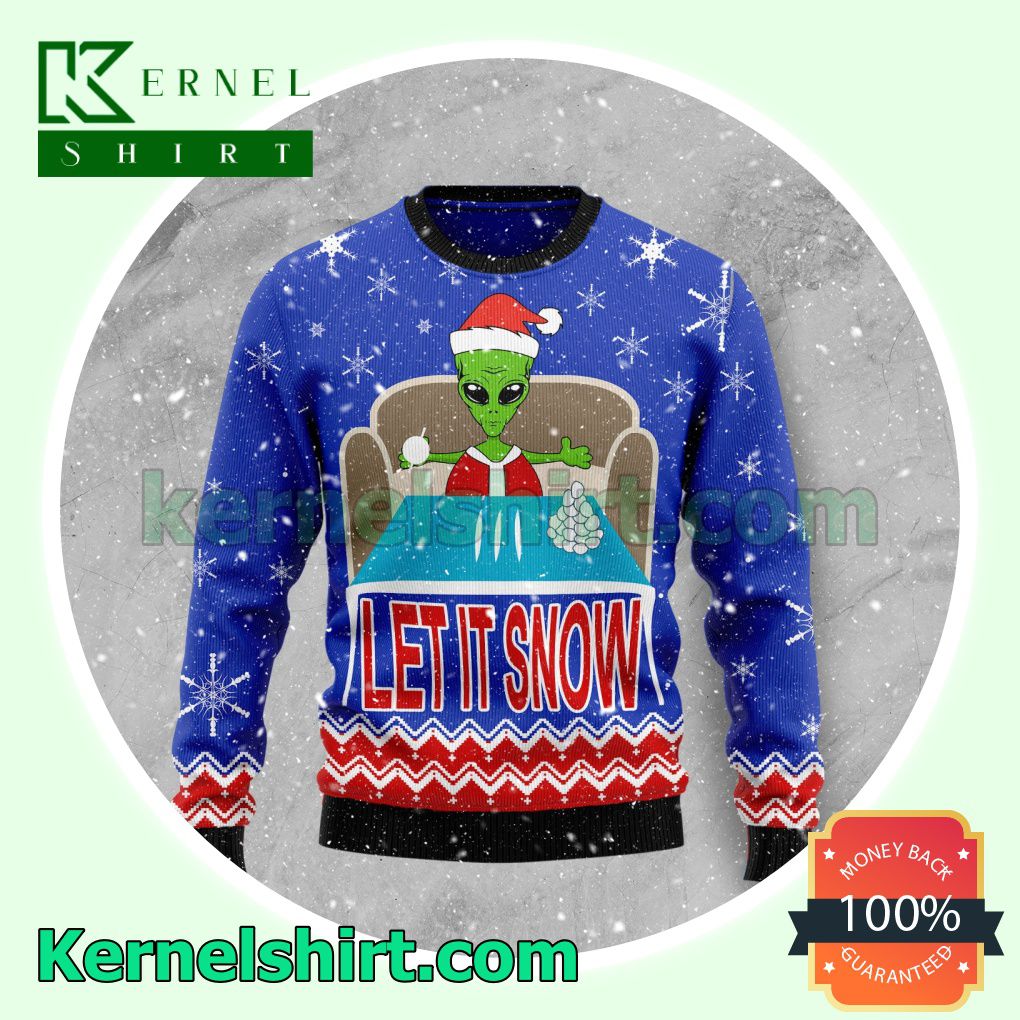 Let It Snow Knitted Christmas Jumper