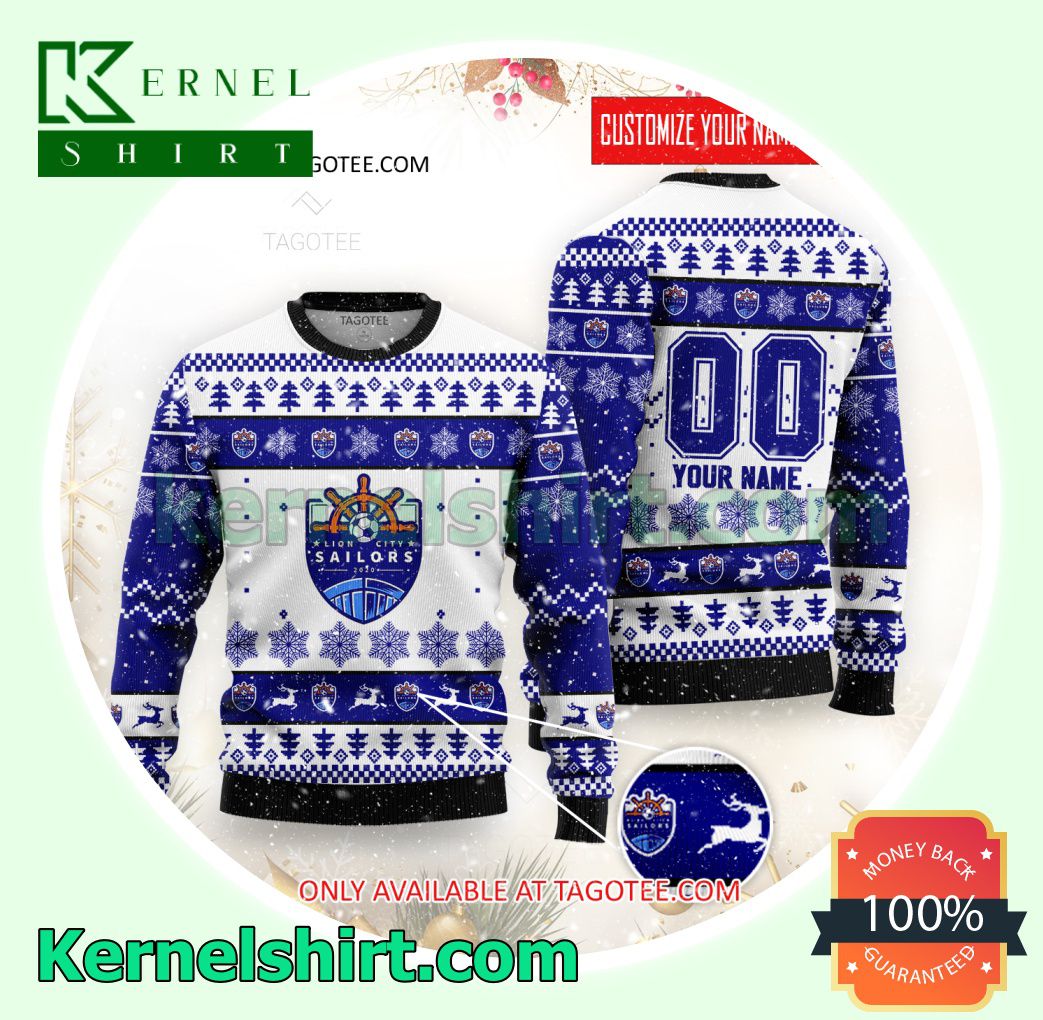 Lion City Sailors FC Logo Xmas Knit Sweaters