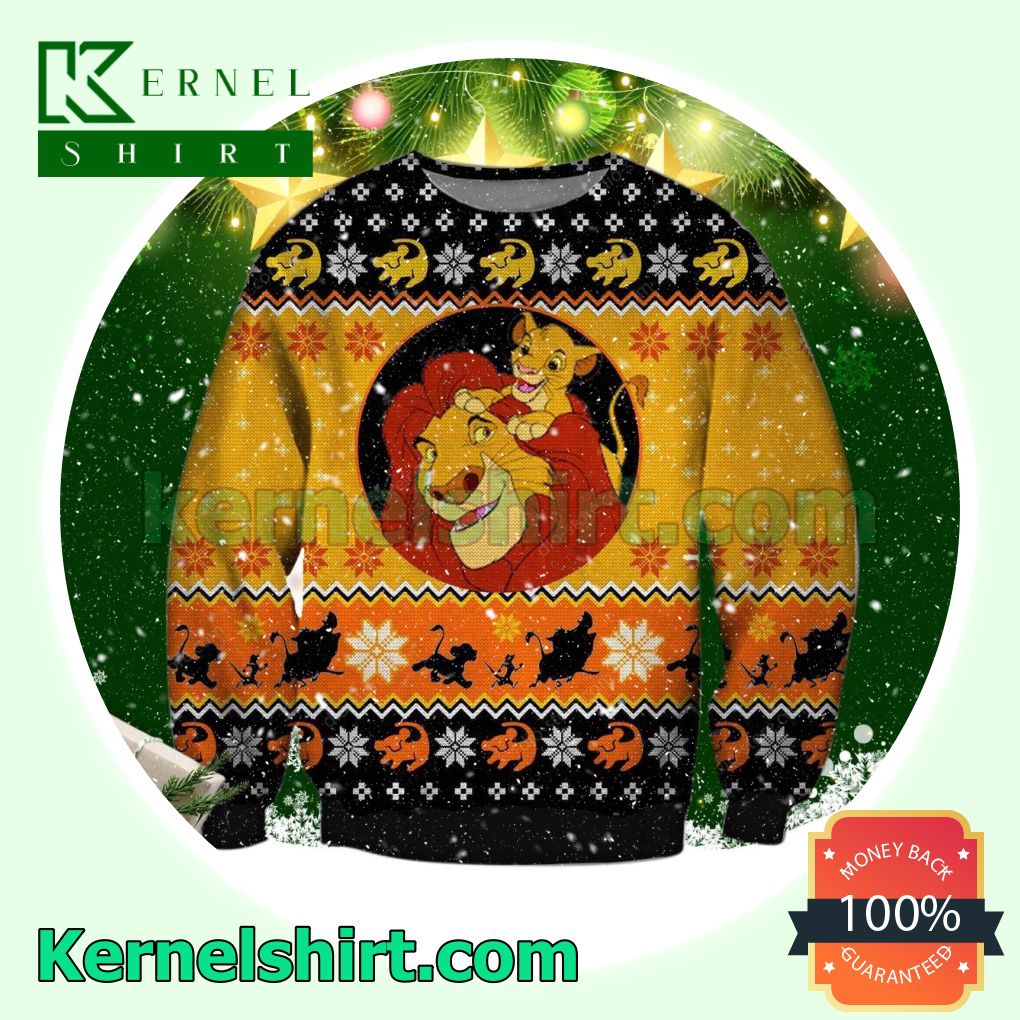 Lion King Knitted Christmas Jumper