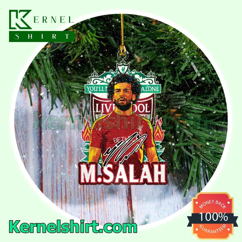 Liverpool - Mohamed Salah Fan Holiday Ornaments a
