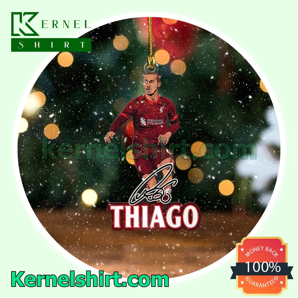 Liverpool - Thiago Alcântara Fan Holiday Ornaments