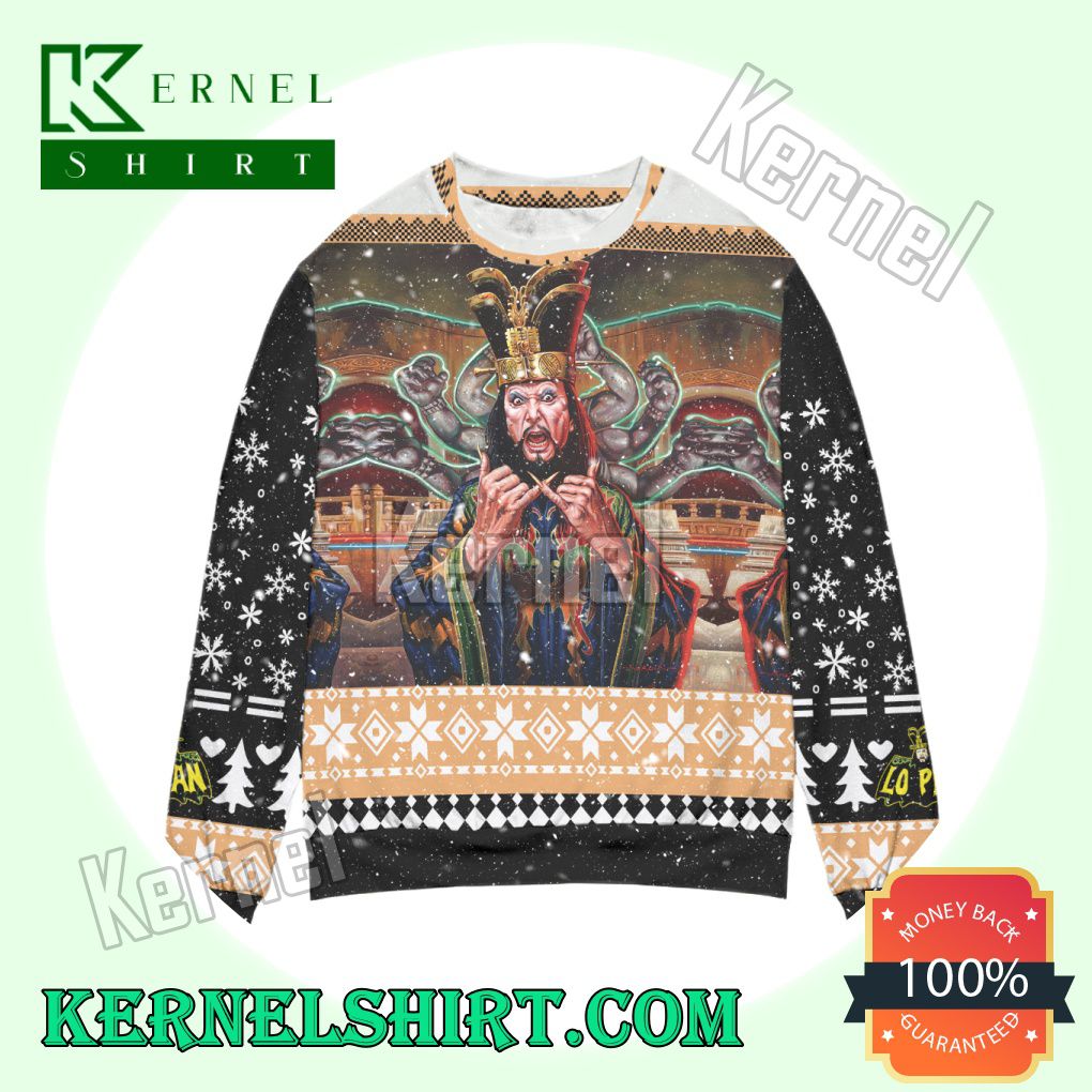 Lo Pan Big Trouble In Little China Knitted Christmas Sweatshirts