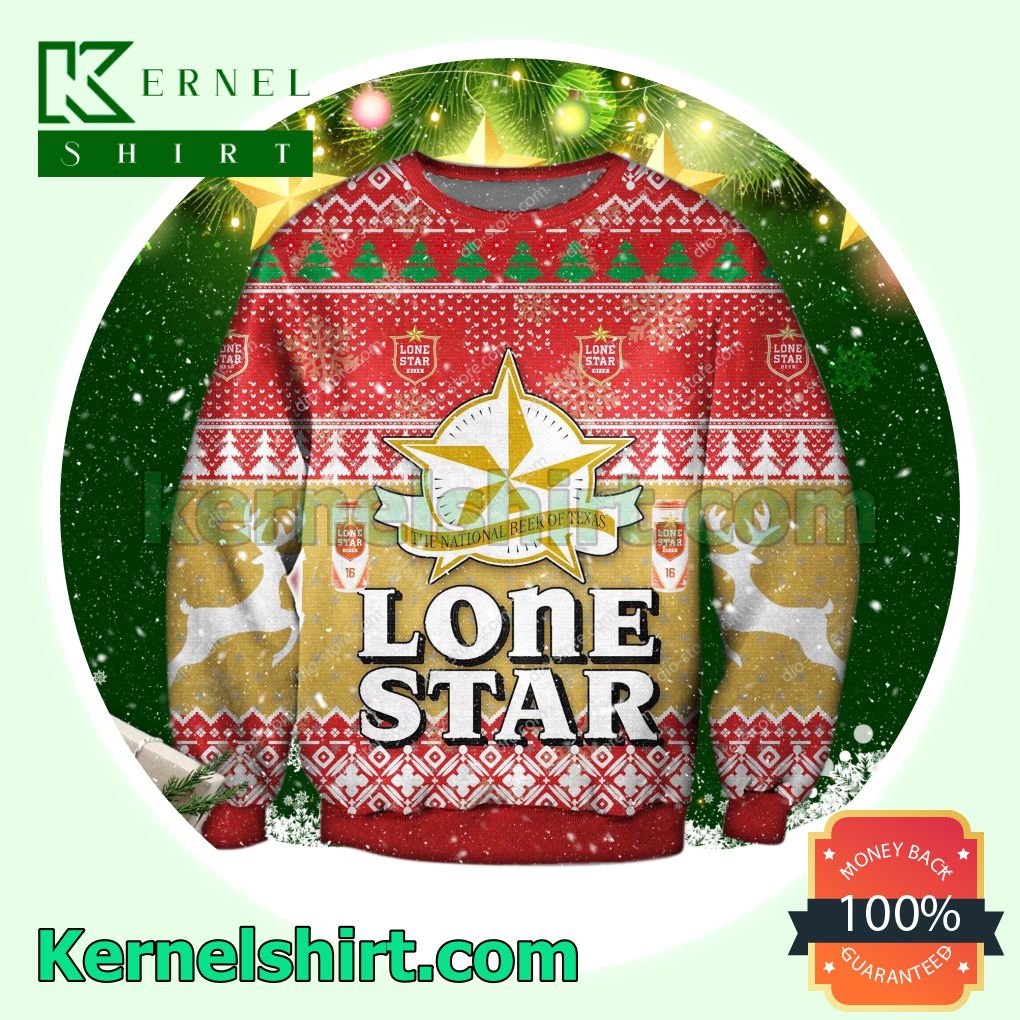 Lone Star Beer Xmas Knitted Sweaters