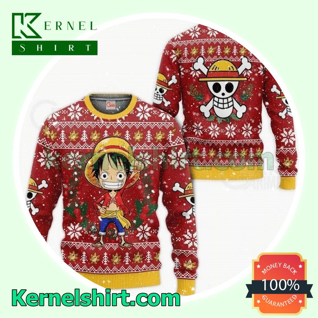 Luffy One Piece Manga, Anime Xmas Knitted Sweaters