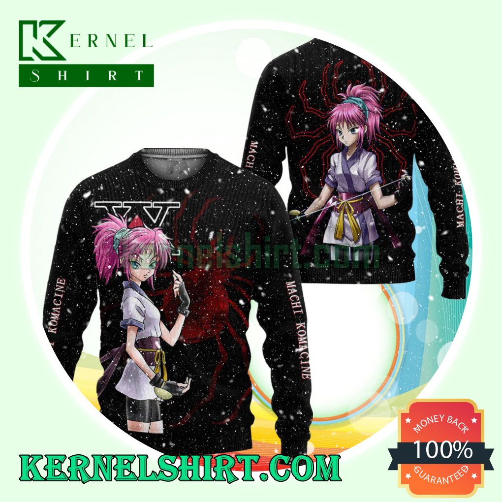 Machi Komacine Phantom Troupe Anime Hunter X Hunter Knitting Christmas Sweatshirts