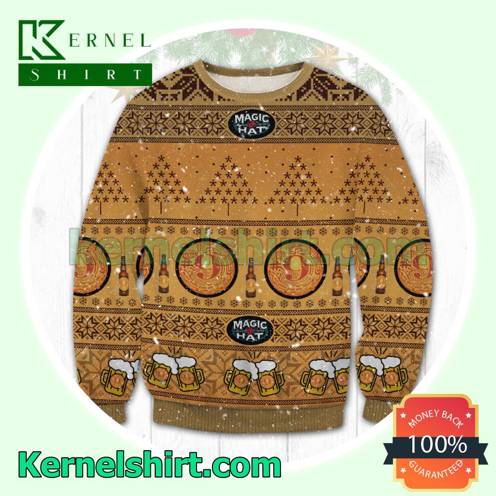 Magic Hat Beer Brewing Knitted Christmas Sweatshirts