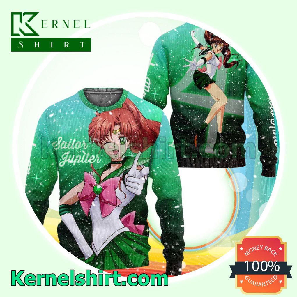 Makoto Kino Sailor Jupiter Sailor Moon Anime Knitted Christmas Jumper