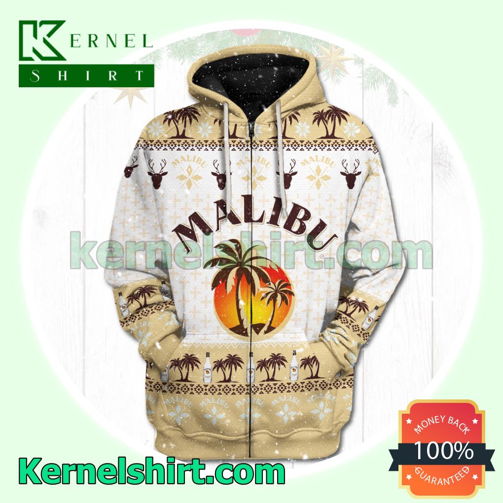 Malibu Xmas Ugly Hoodie Jacket