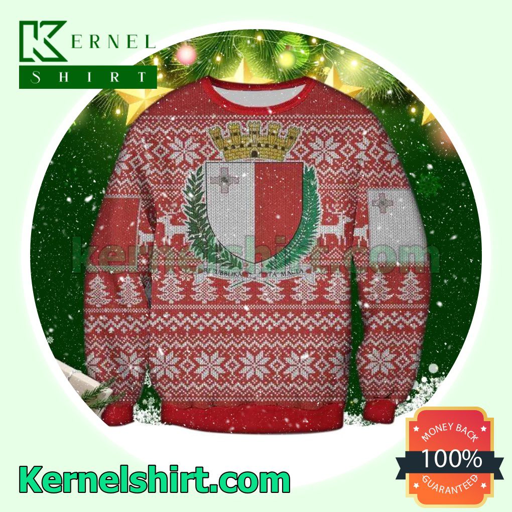 Malta Island Country Knitted Christmas Jumper