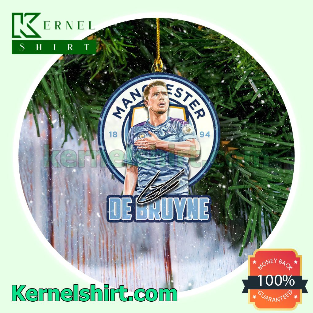 Manchester City - De Bruyne Fan Holiday Ornaments a