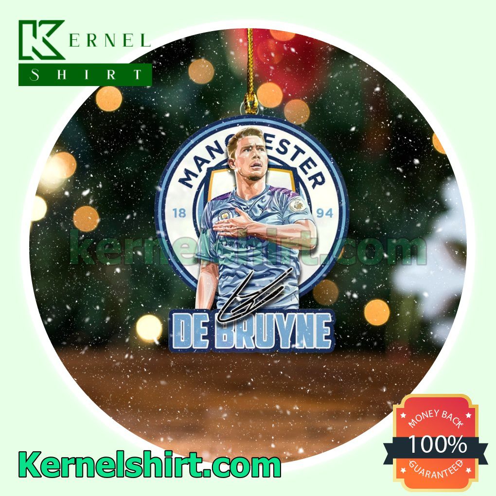 Manchester City - De Bruyne Fan Holiday Ornaments