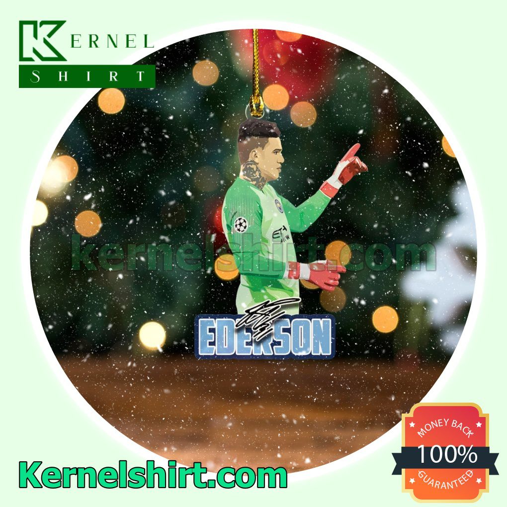 Manchester City - Ederson Moraes Fan Holiday Ornaments