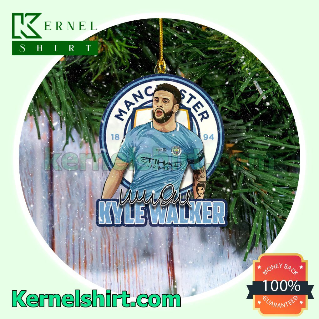 Manchester City - Kyle Walker Fan Holiday Ornaments a
