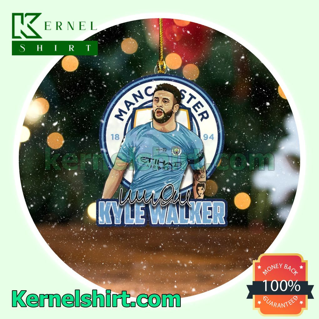 Manchester City - Kyle Walker Fan Holiday Ornaments