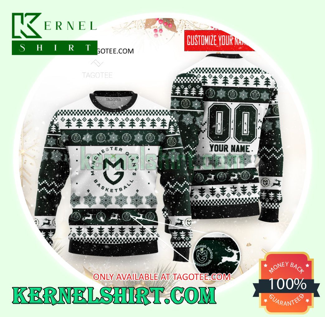 Manchester Giants Logo Xmas Knit Sweaters