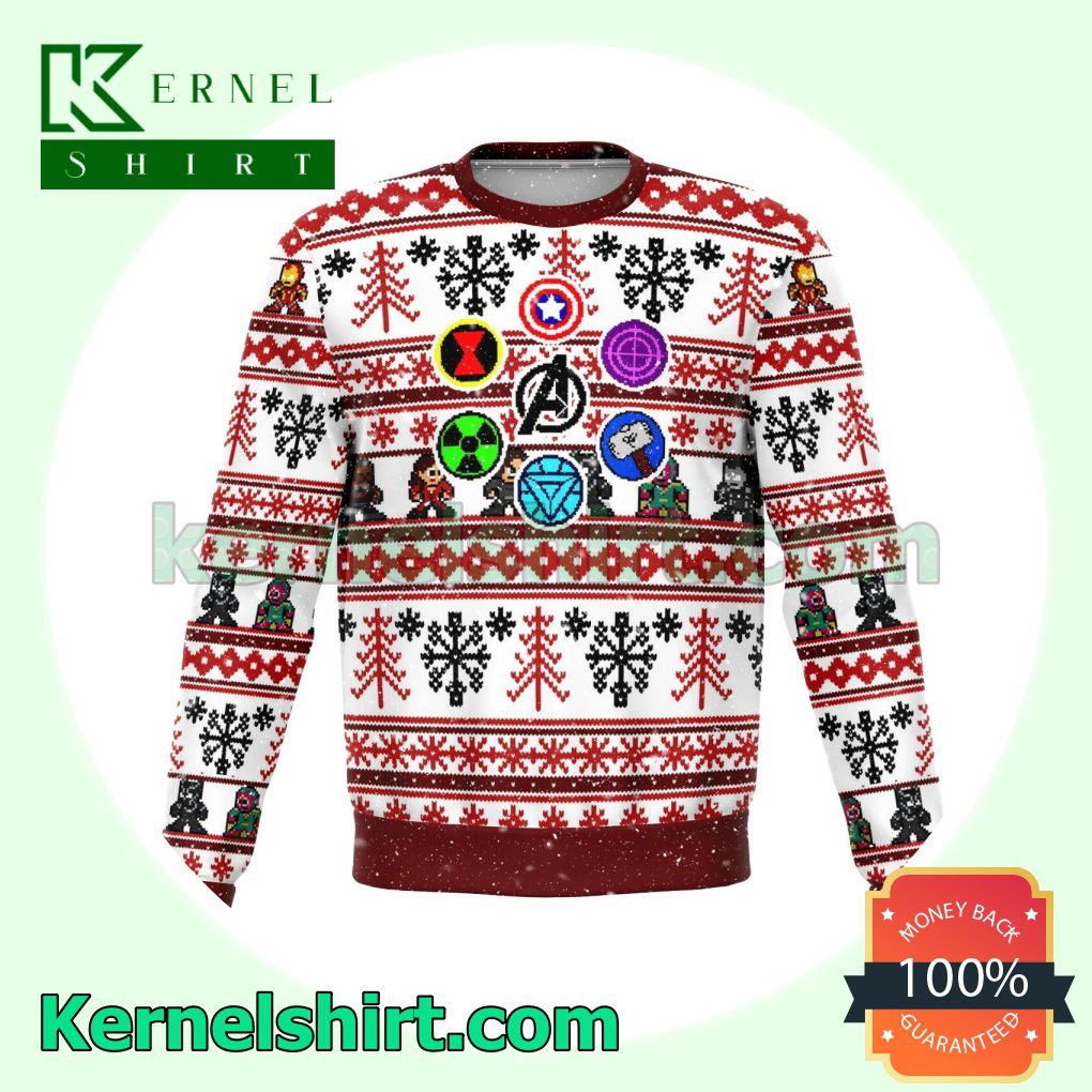 Marvel Avengers Retro Xmas Christmas Sweatshirts