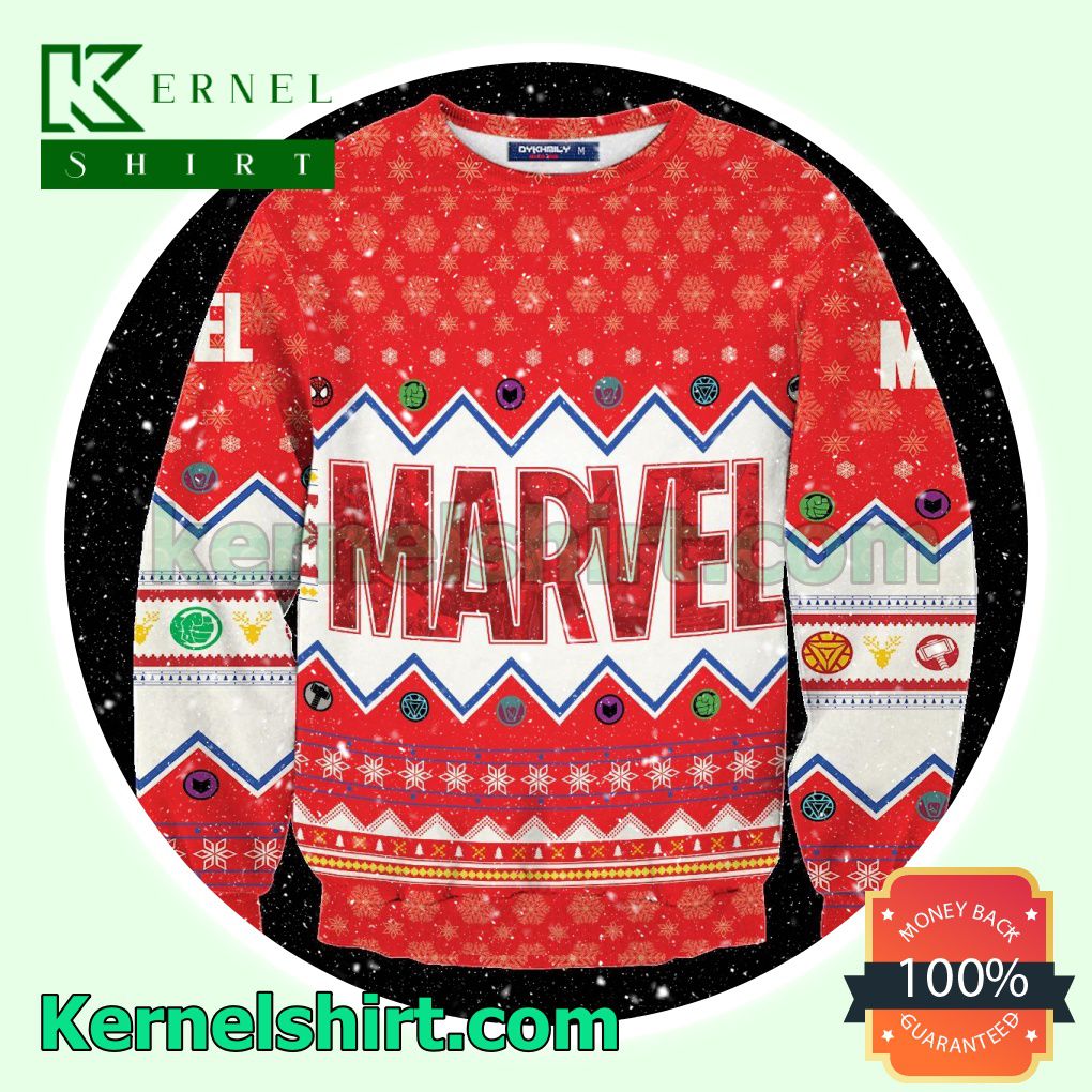 Marvel Christmas Knitted Christmas Jumper