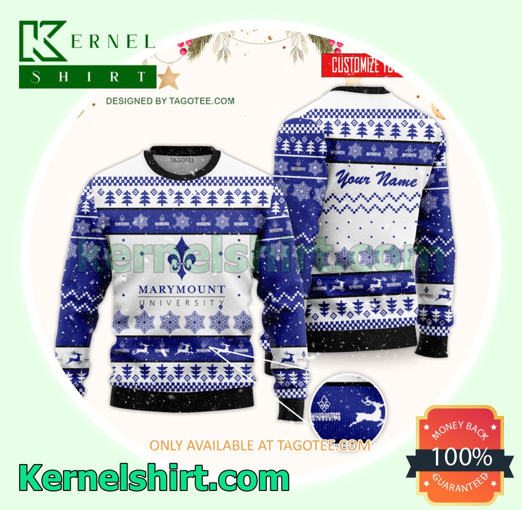 Marymount University Logo Xmas Knit Jumper Sweaters