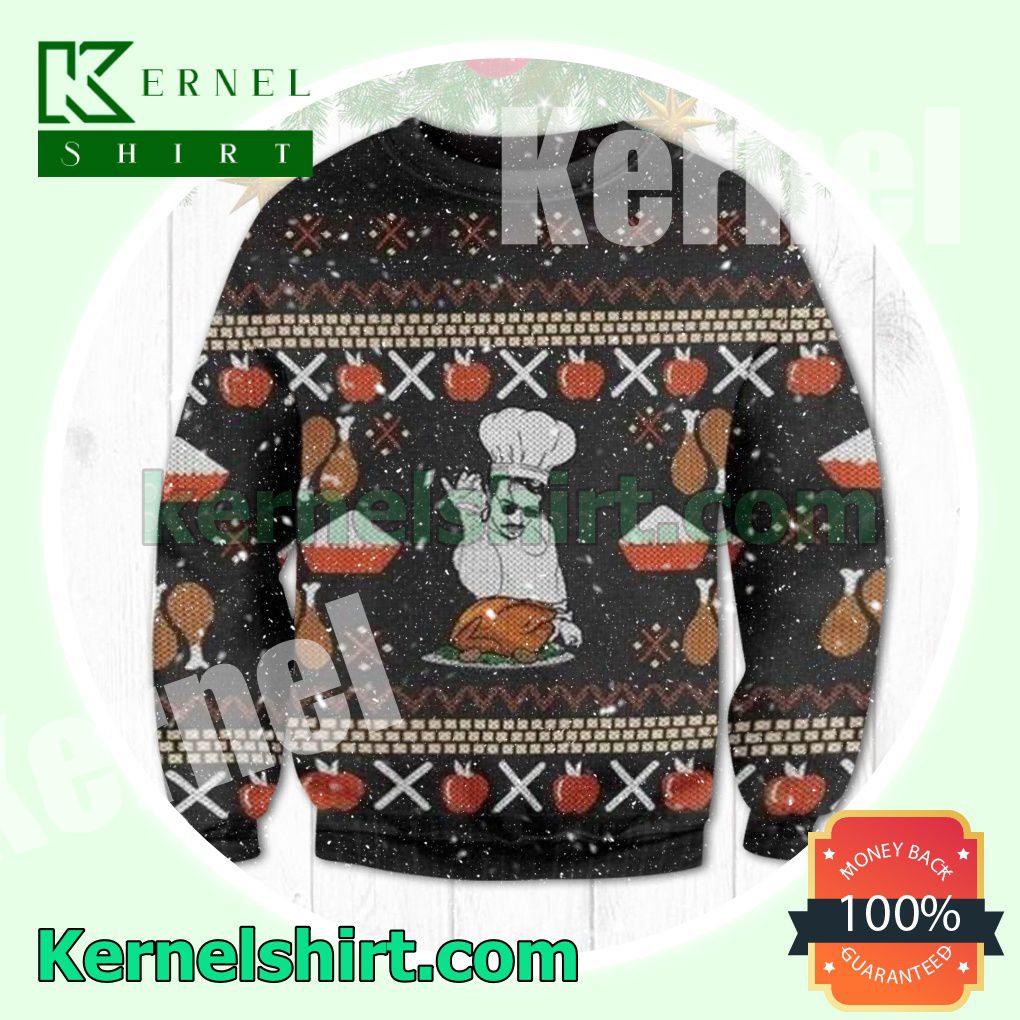 Master Chef Meme Knitted Christmas Sweatshirts