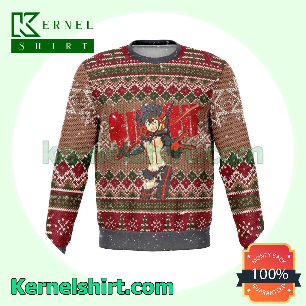 Matoi Ryuko Kill La Kill Manga Anime Premium Knitted Christmas Jumper