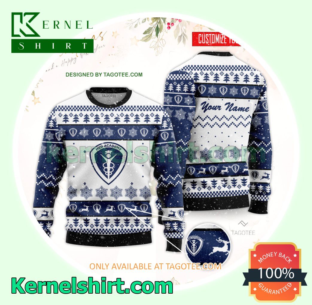 Med Academy Logo Xmas Knit Jumper Sweaters