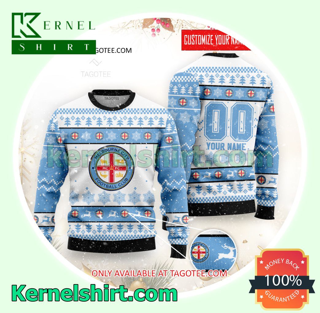 Melbourne City Logo Xmas Knit Sweaters