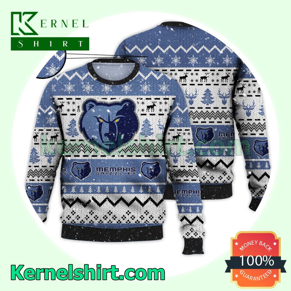 Memphis Grizzlies NBA Funny Knitted Christmas Jumper