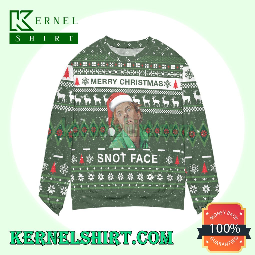 Merry Christmas Snot Face Drop Dead Fred Knitting Christmas Sweatshirts