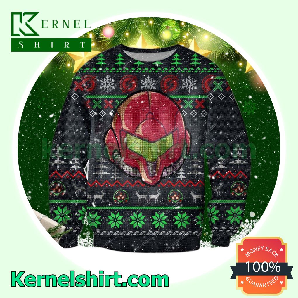 Metroid Game Knitted Christmas Jumper