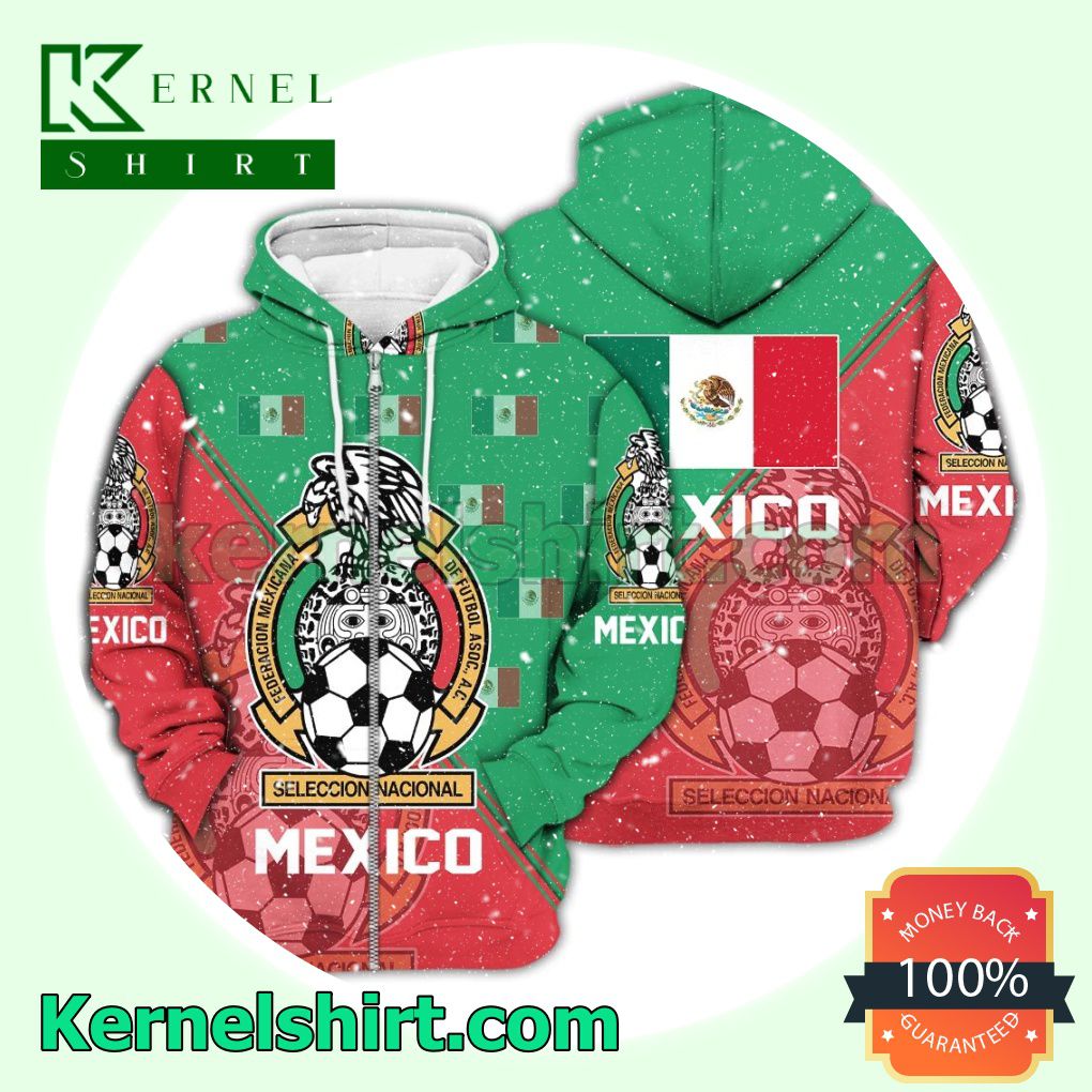 Mexico National Logo Soccer Fan Hawaiian Shirt Sweatshirt a