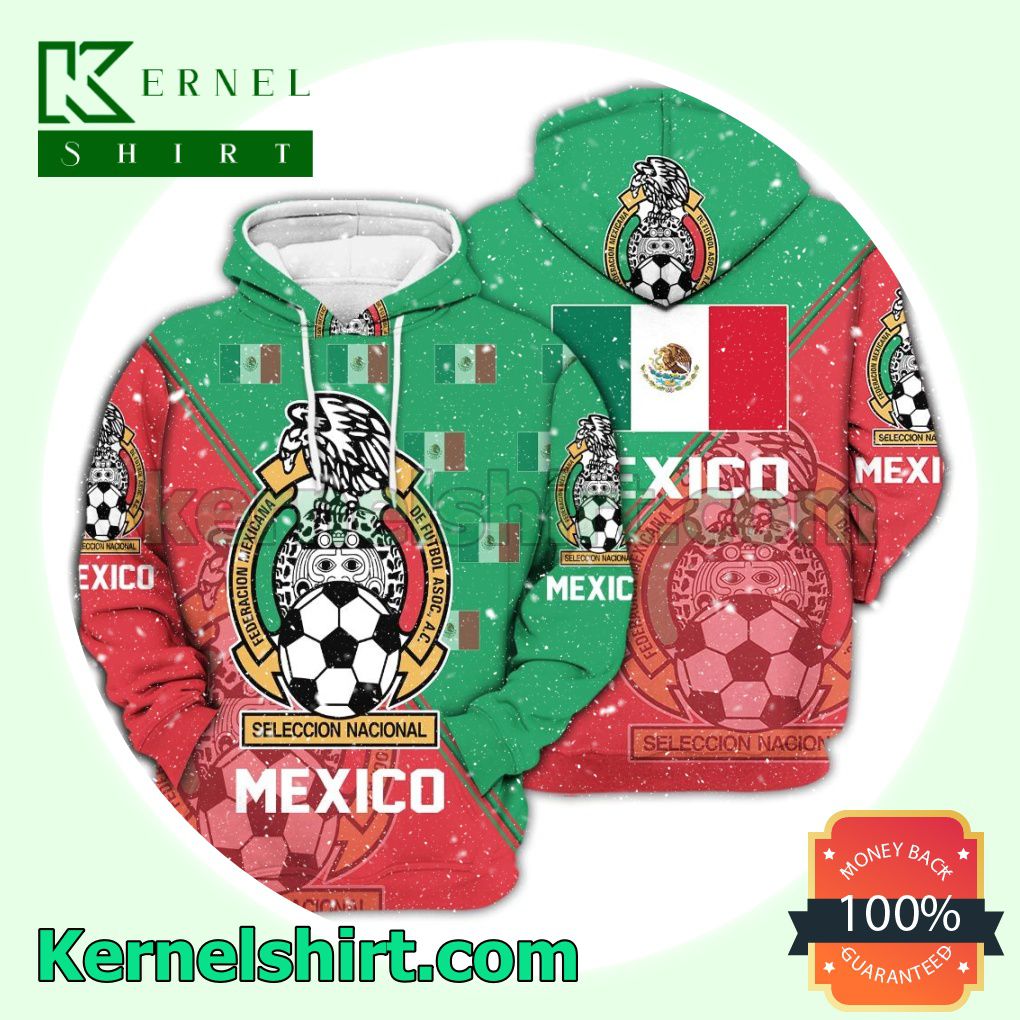 Mexico National Logo Soccer Fan Hawaiian Shirt Sweatshirt