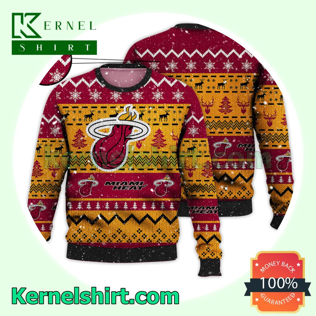 Miami Heat NBA Funny Knitted Christmas Jumper