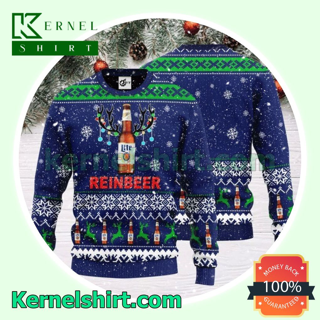 Miller Lite Reibeer Knitted Christmas Jumper