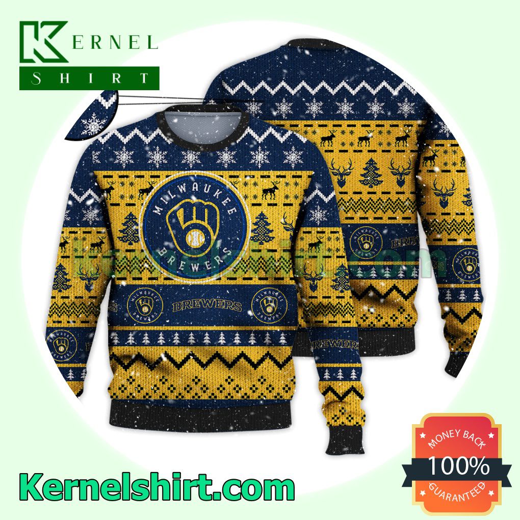 Milwaukee Brewers MLB Funny Knitted Christmas Jumper