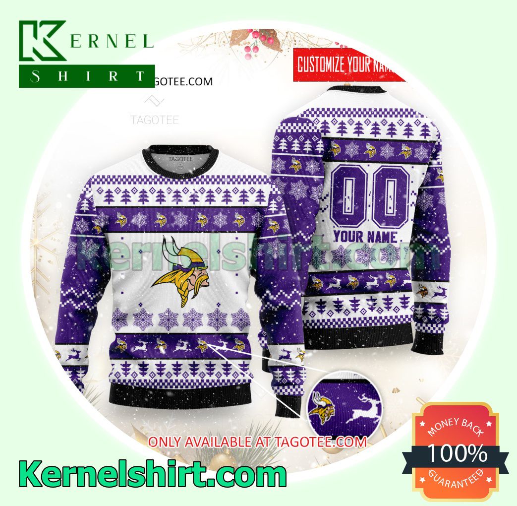 Minnesota Vikings Club Xmas Knit Sweaters