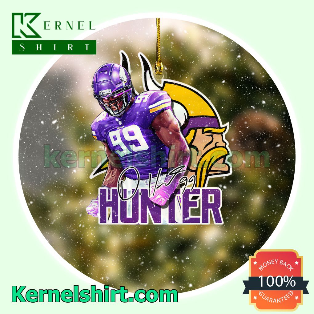Minnesota Vikings - Danielle Hunter Fan Holiday Ornaments a