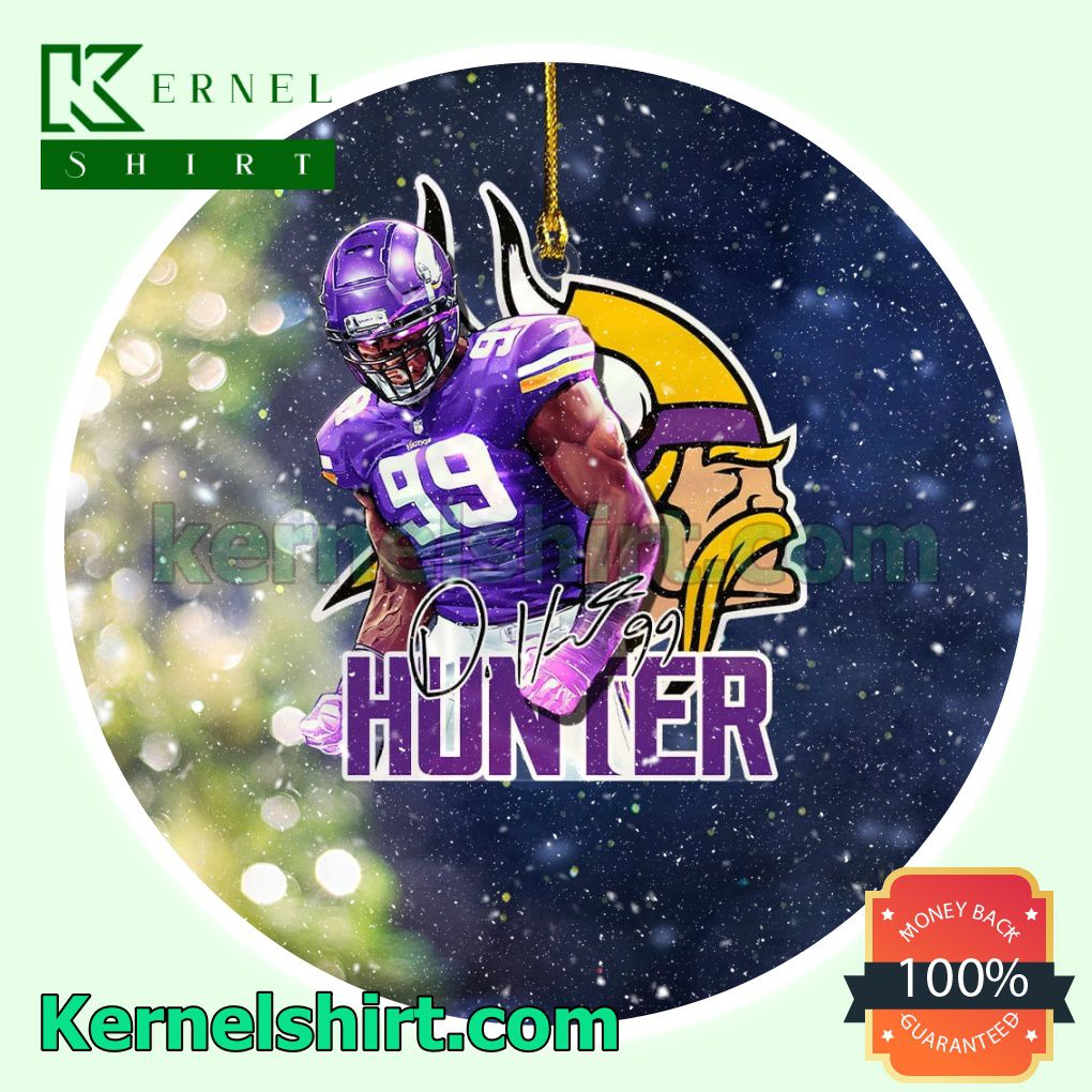 Minnesota Vikings - Danielle Hunter Fan Holiday Ornaments
